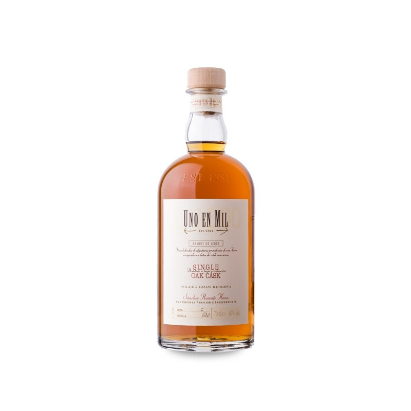 Brandy Uno En Mil Solera Gran Reserva  70 cl.
