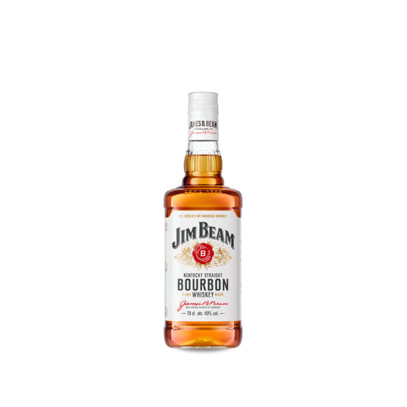 Jim Beam White Kentucky Straight Bourbon Whiskey  70 cl.