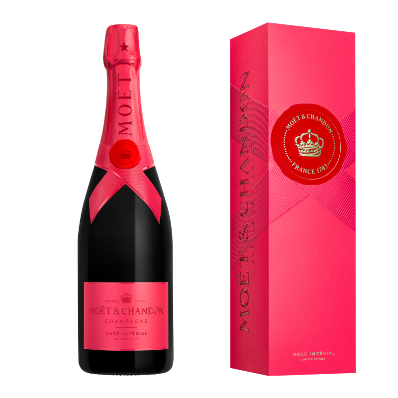 Étui 1 bouteille Moët & Chandon Imperial Pink Edición Limitada Cadeau 2025