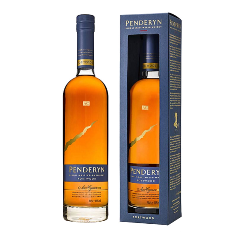 Penderyn Single Malt Welsh Whisky Portwood avec étui 70 cl.