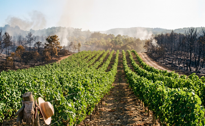 Vignobles qui éteignent les incendies
